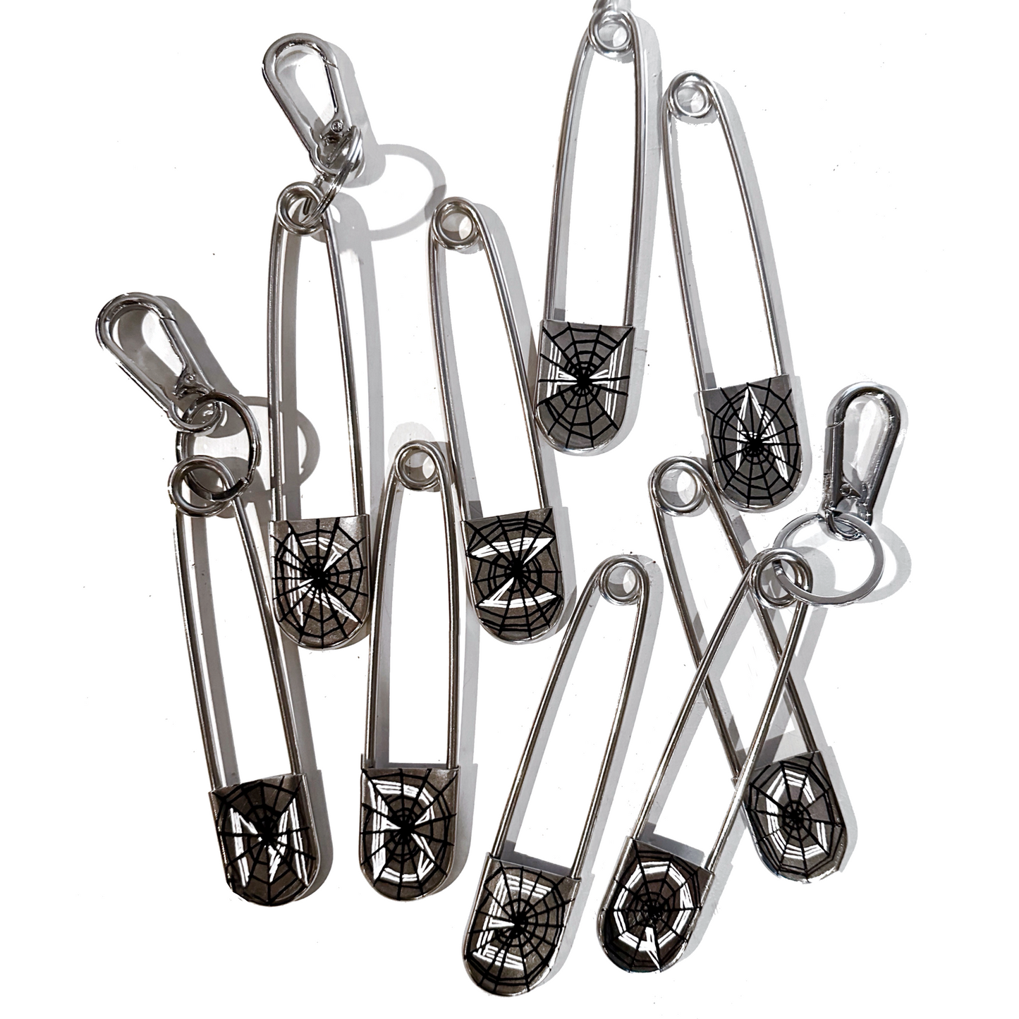 WEBBED MONOGRAM JUMBO PIN