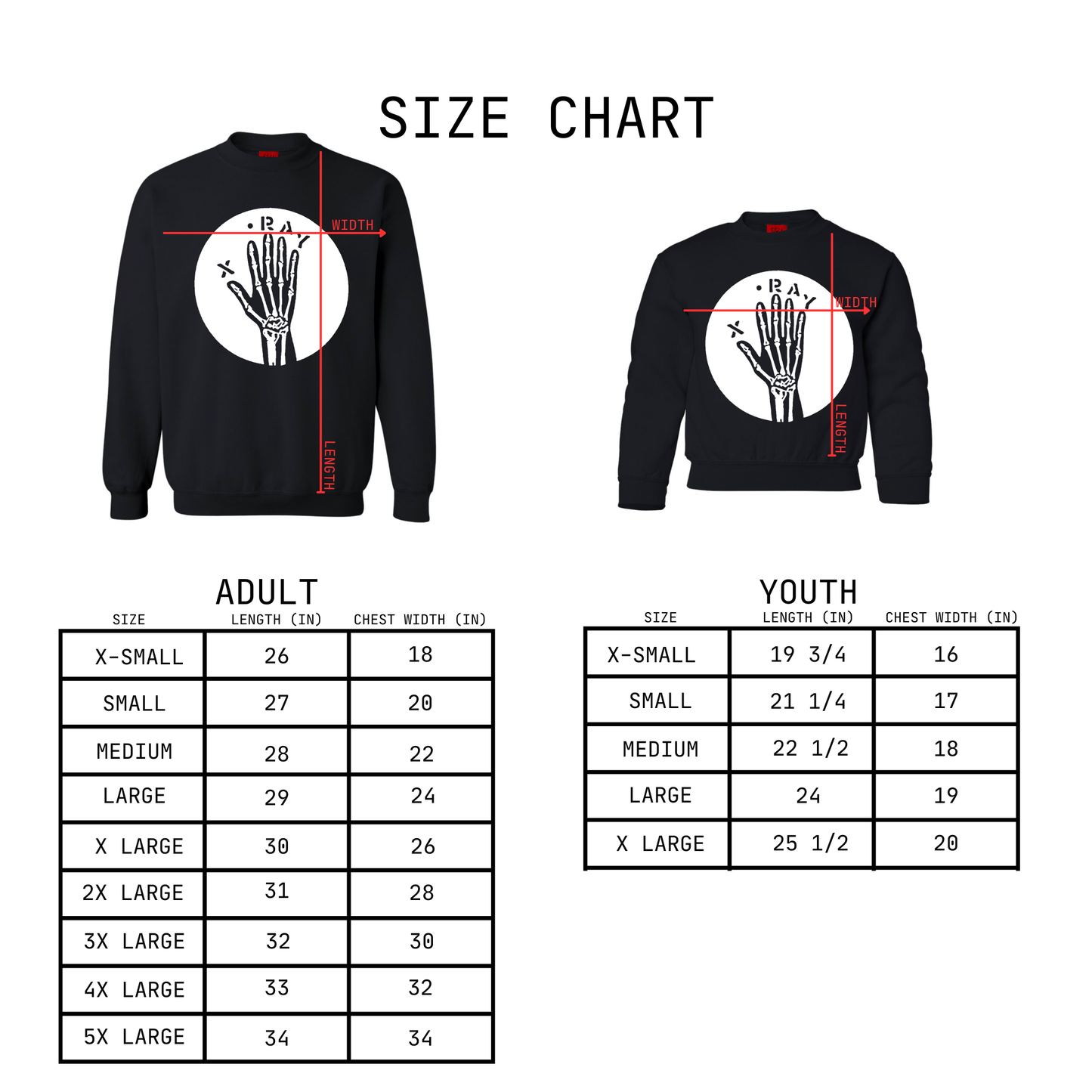 + HALLOWEEN X-RAY CREWNECK