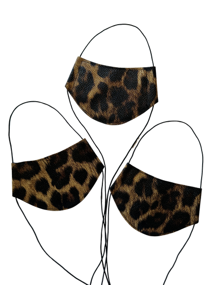 LEOPARD FAUX LEATHER CHOKER
