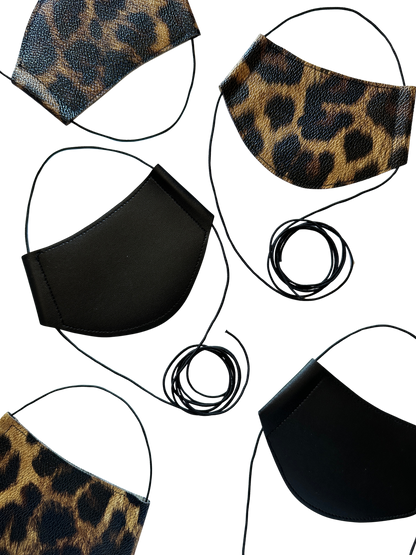 LEOPARD FAUX LEATHER CHOKER