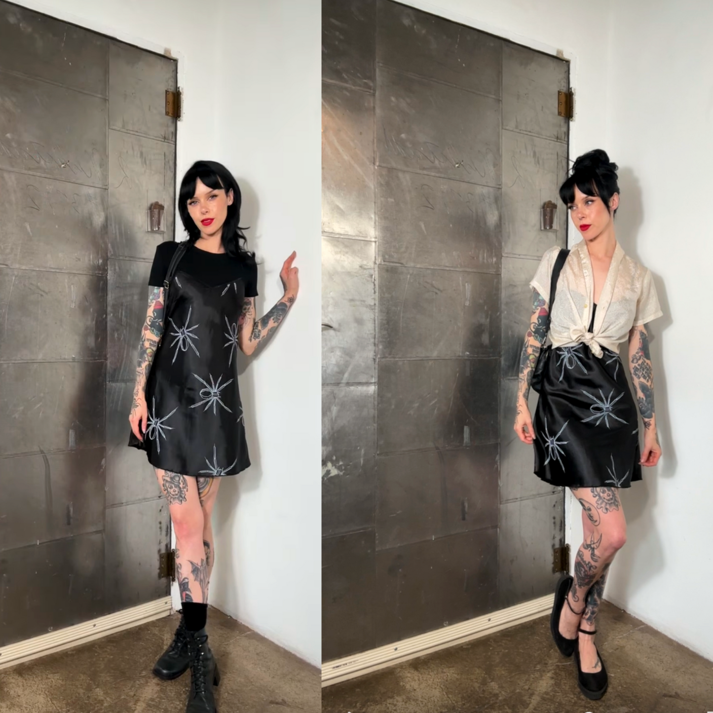 SPIDER SLIP DRESS