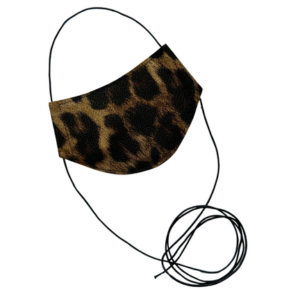 LEOPARD FAUX LEATHER CHOKER