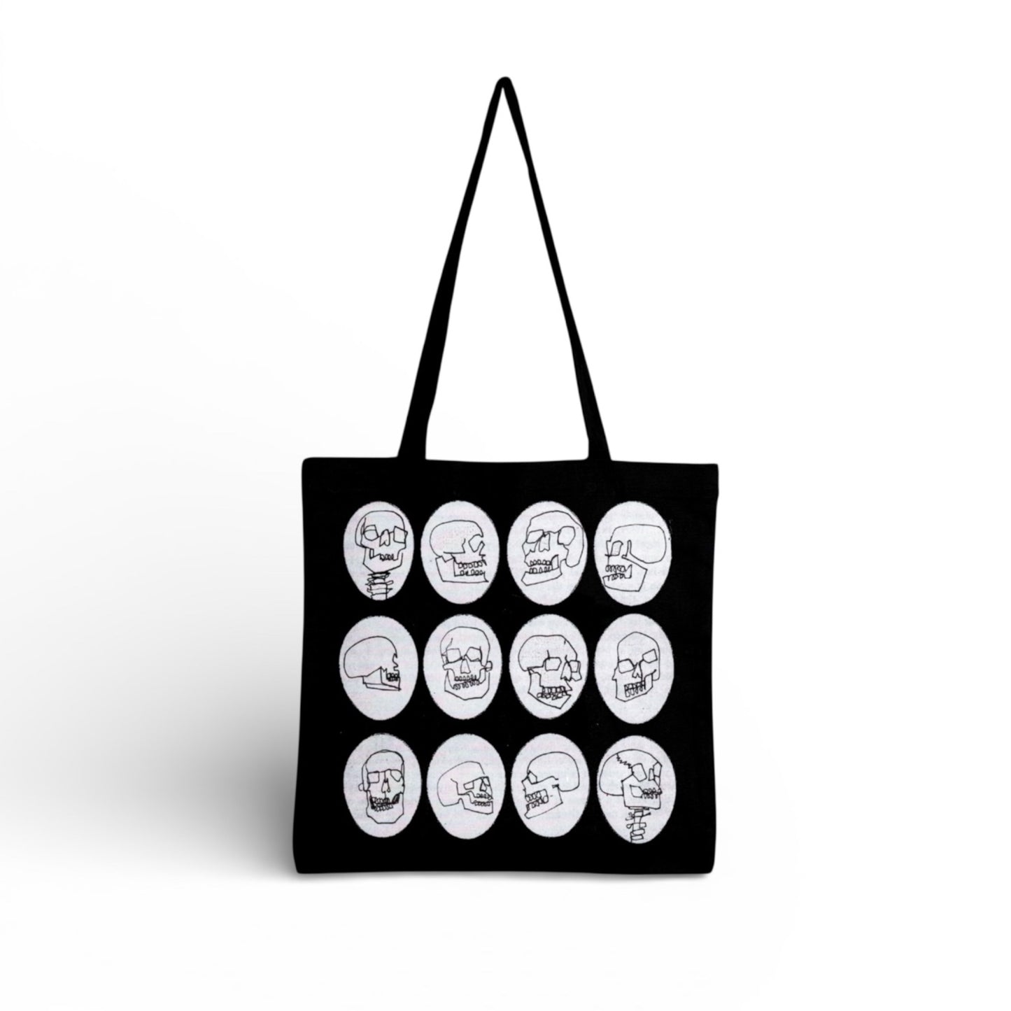 STACKED SKULLS TOTE