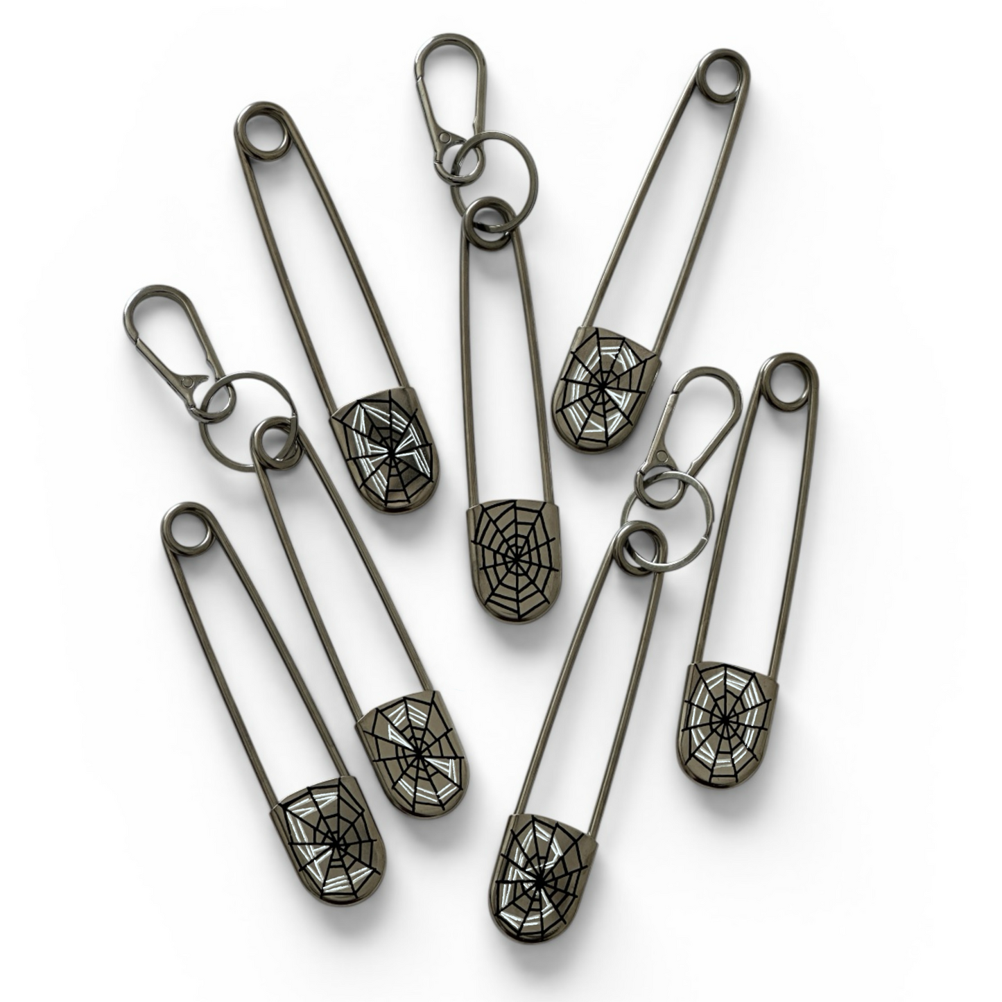 WEBBED MONOGRAM JUMBO PIN