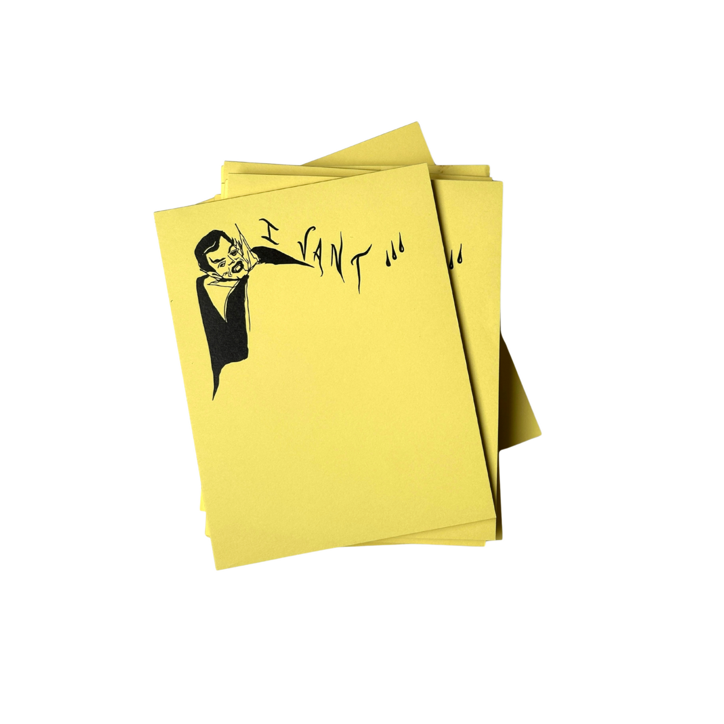 "I VANT..." NOTEPAD